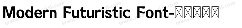 Modern Futuristic Font字体转换